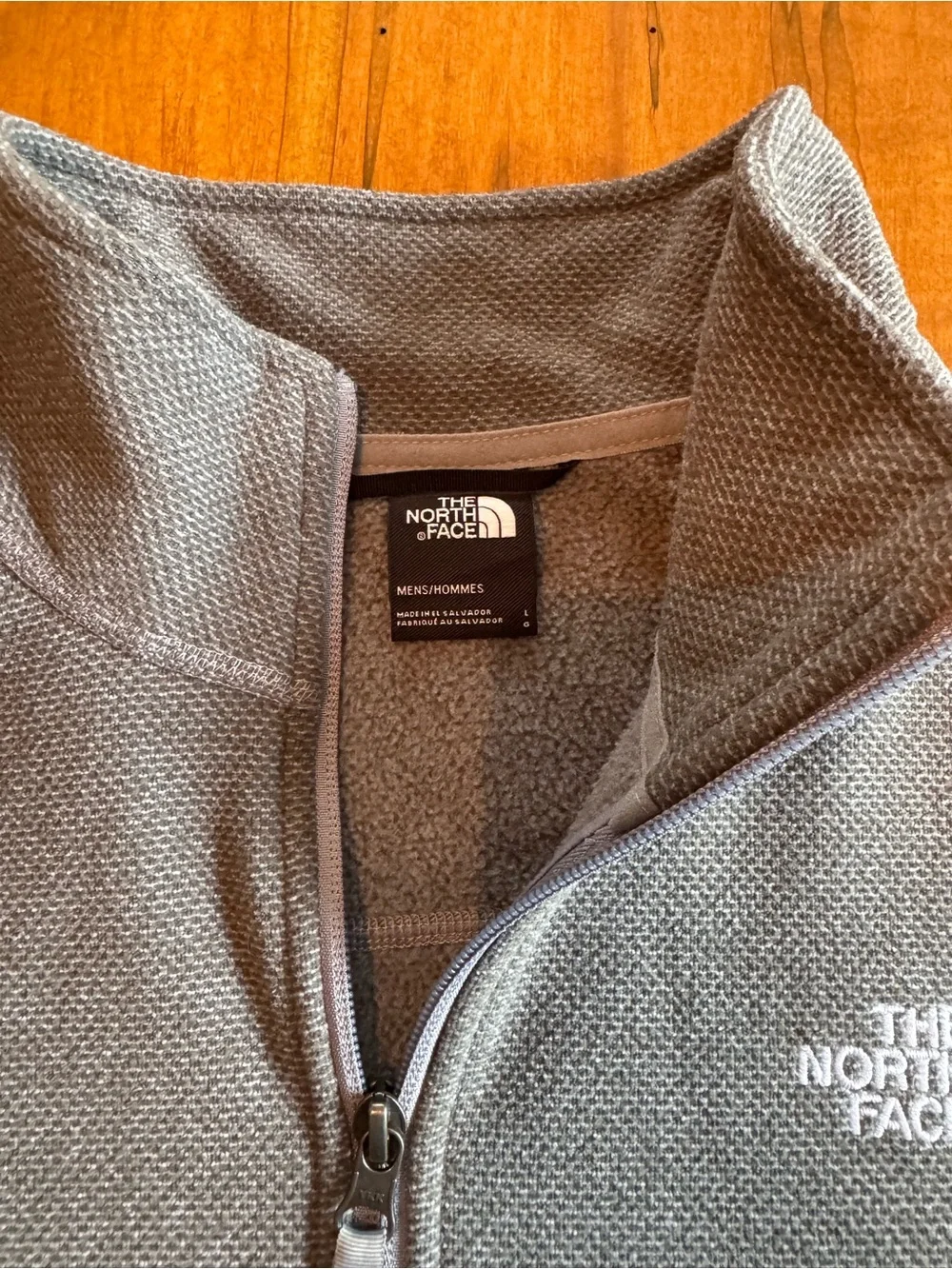 The North Face Men's Gray Quarter-Zip Fleece Pullover